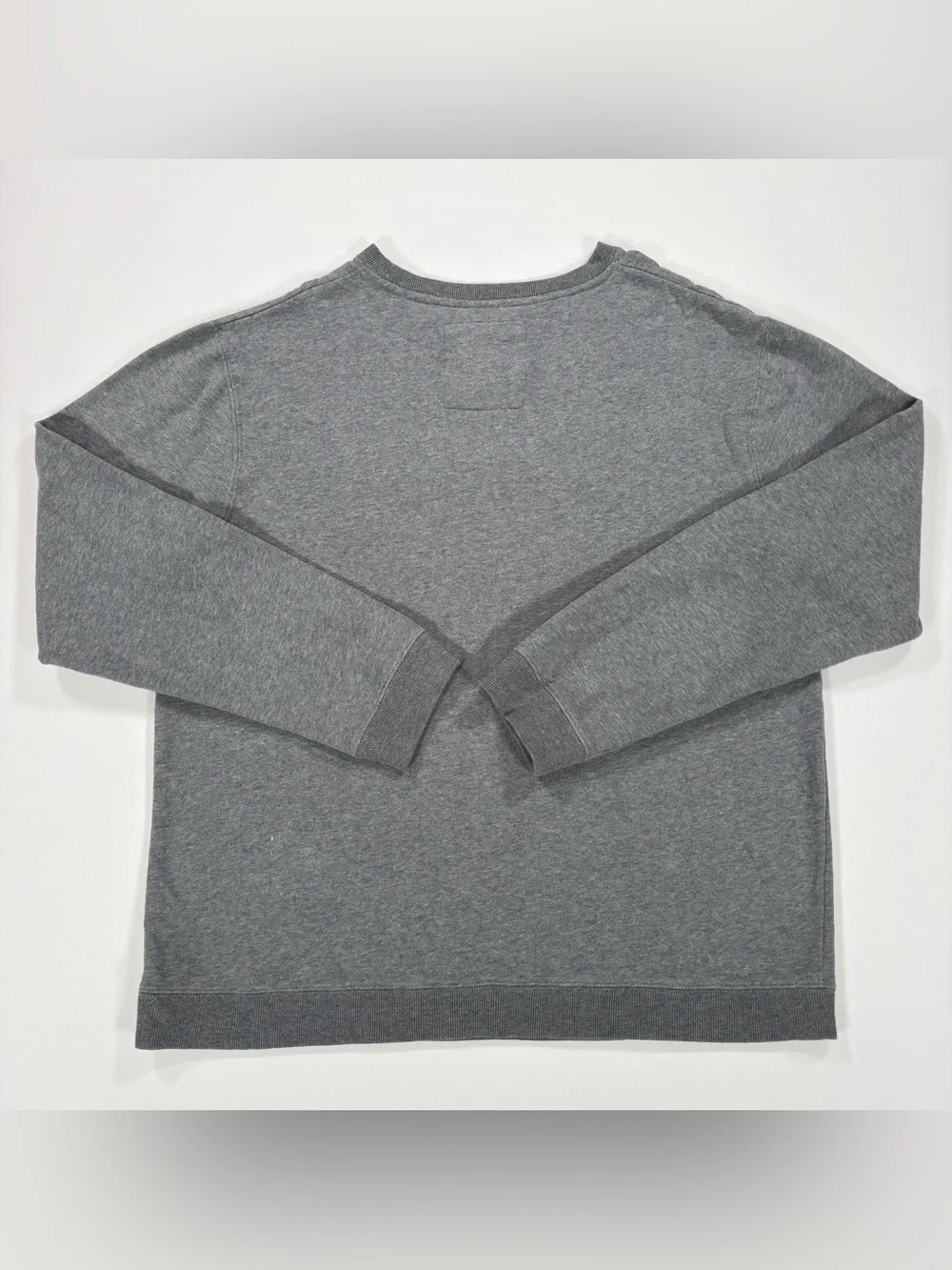 Zoo York Mens Sweatshirt XL Gray Crewneck Kangaroo Pocket Graffiti Logo Skate